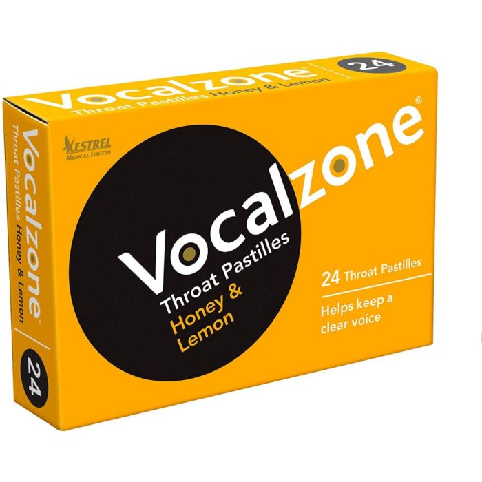 Overview of the VOCALZONE THROAT PASTILLE - HONEY AND LEMON