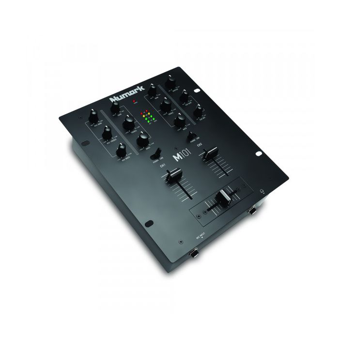 Numark M101 2-Channel DJ Mixer Side Angle