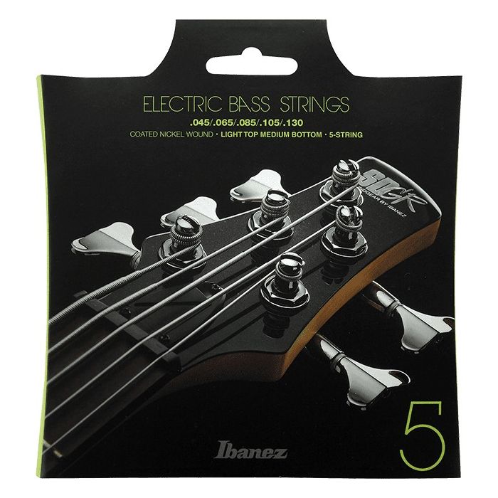 Ibanez Electric Bass 5 Strings, Light Top/Medium Bottom, .045-.135 