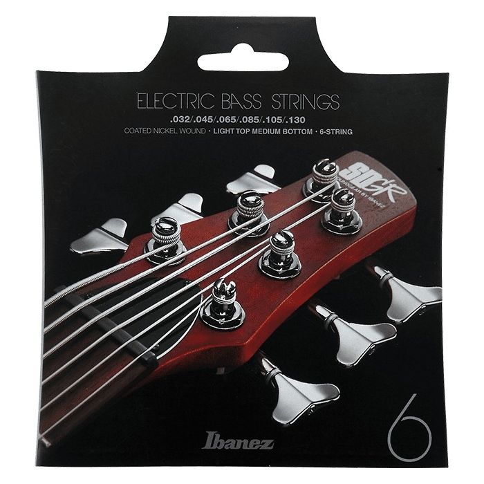 Ibanez Electric Bass 6 Strings, Light Top/Medium Bottom, .032-.130