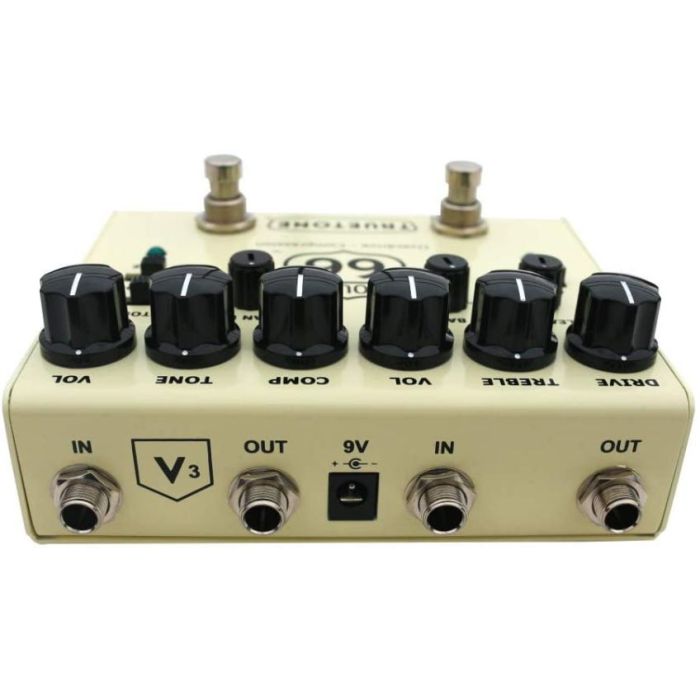 Truetone TT-V3RT66 V3 Route 66 Overdrive Pedal rear-panel view