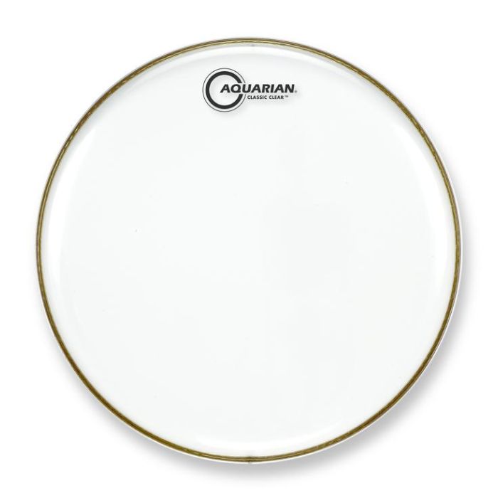 Front View of Aquarian 8" Classic Clear Drumhead