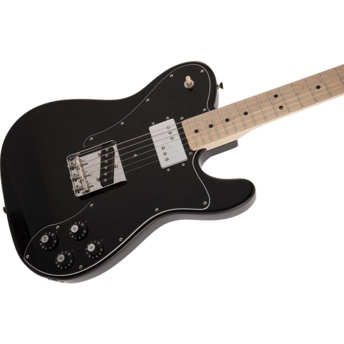 Fender Made in Japan Traditional 70s Telecaster Custom Black, angled view