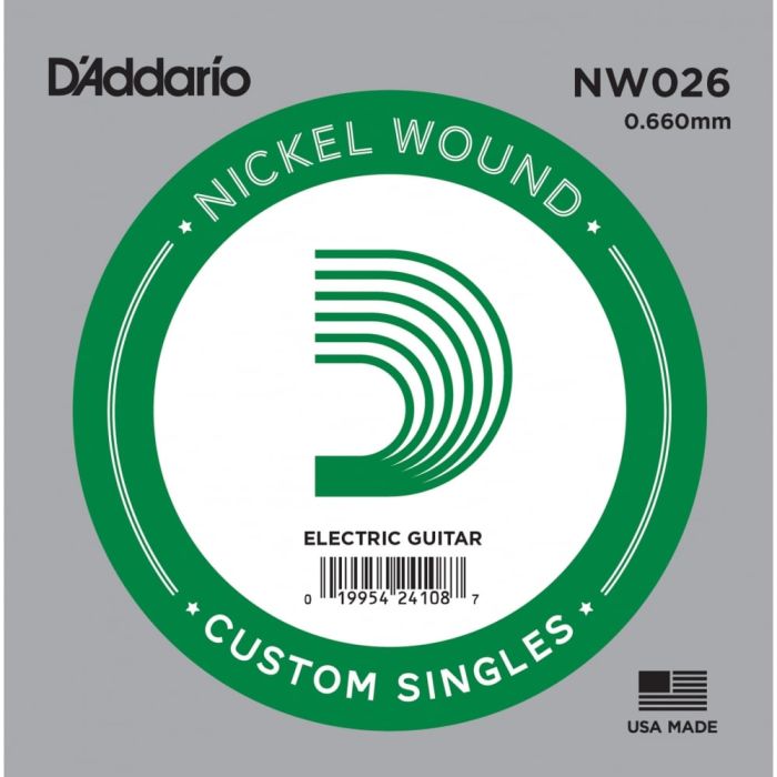 Overview of the D'Addario XL Nickel Wound .026 Electric Guitar Single String