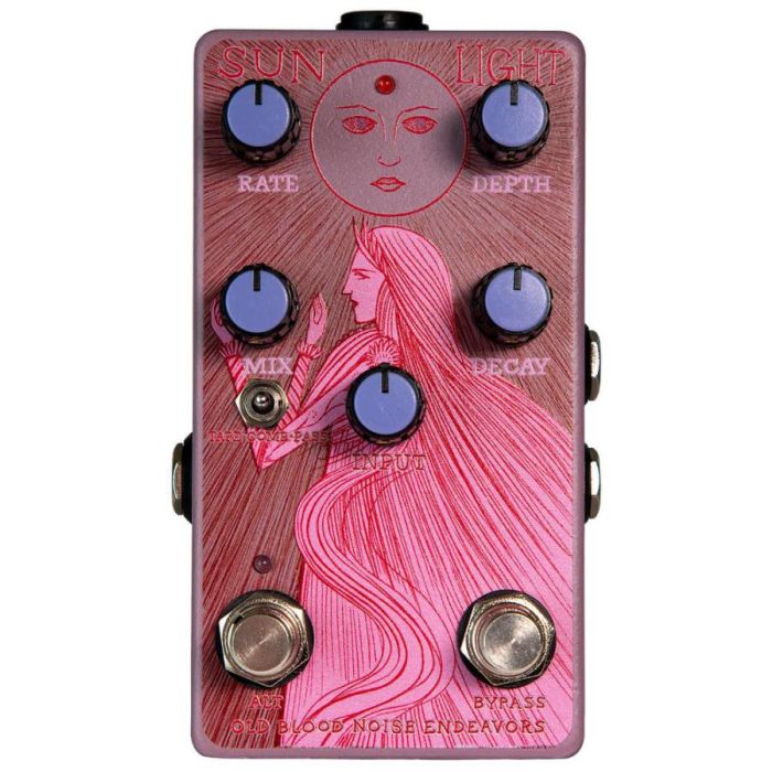 Old Blood Noise Endeavors Sunlight Dynamic Freeze Reverb Pedal top-down view