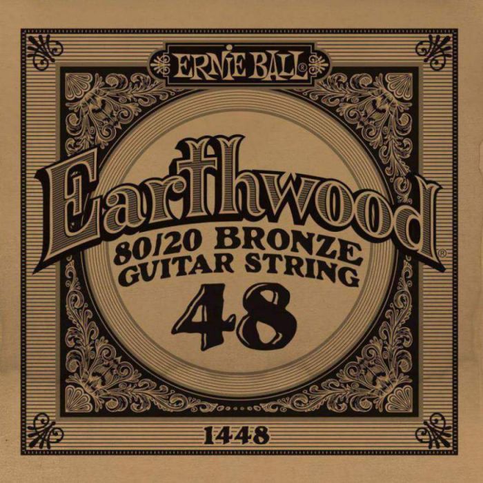 Front View of Ernie Ball 1448 .048 Earthwood Acoustic 80/20 Bronze