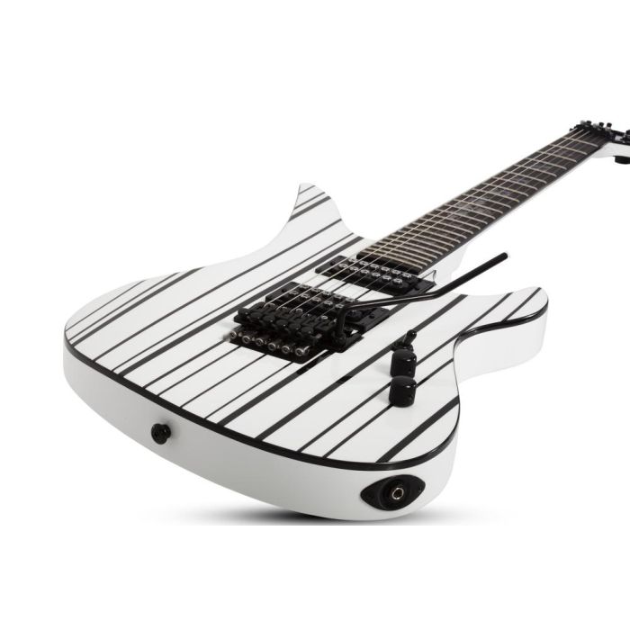 Schecter Synyster Standard White, angled body view