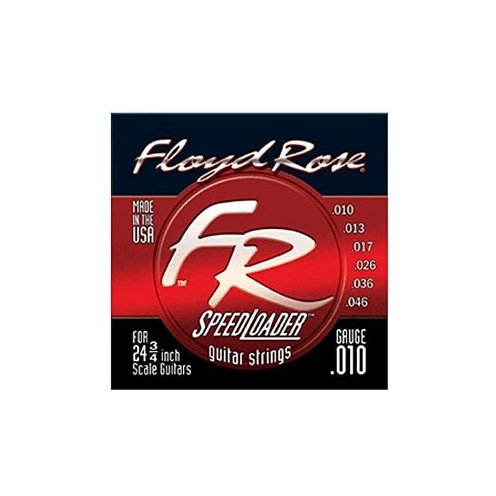 Front View of Floyd Rose Speedloader Strings 10-46