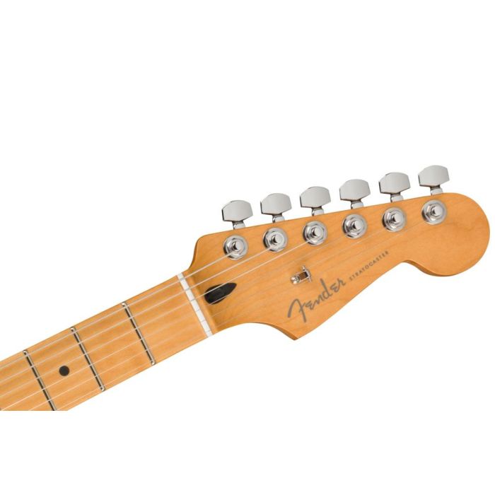 Fender Player Plus Stratocaster MN Olympic Pearl, front headstock view