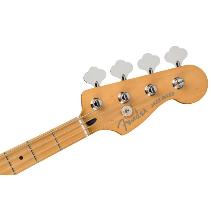 Fender Player Plus Jazz Bass MN Olympic Pearl, front headstock view