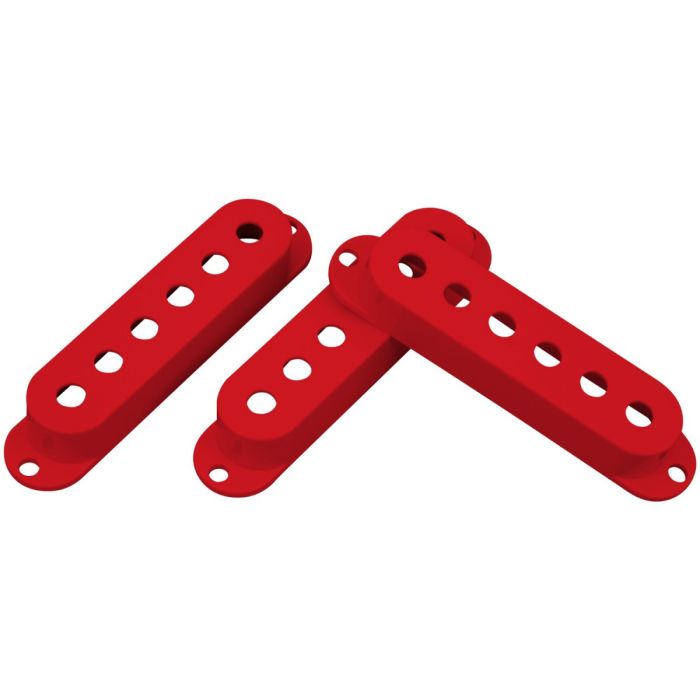 DiMarzio Pro Parts Strat Pickup Covers, 3 Pack, Red 
