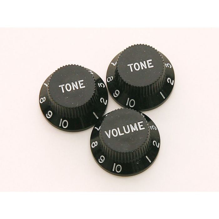 DiMarzio Strat Replacement Knobs, Black
