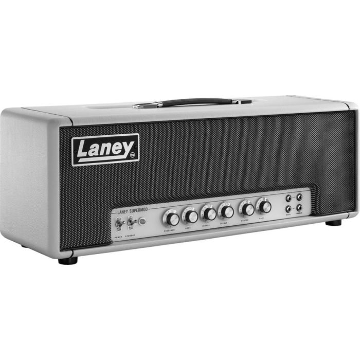 Right-angled view of a Laney LA100SM Hand-wired 100W Valve Guitar Head