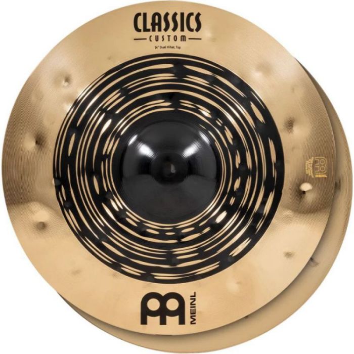 Meinl Classics Custom Dual 14 inch Hihat, top-down view