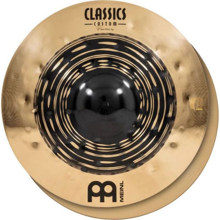 Meinl Classics Custom Dual 15 inch Hihat, top-down view