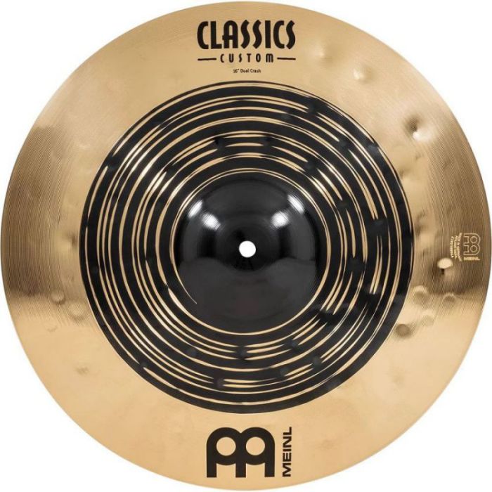 Meinl Classics Custom Dual 16 inch Crash, top-down view