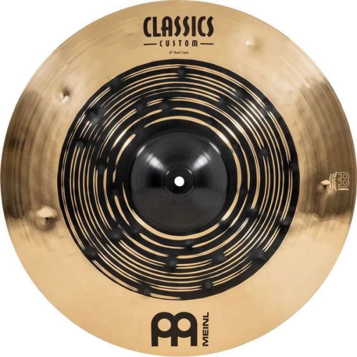 Meinl Classics Custom Dual 19 inch Crash, top-down view