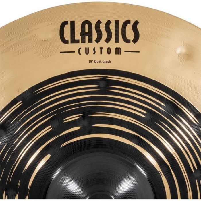 Meinl Classics Custom Dual 19 inch Crash, name closeup