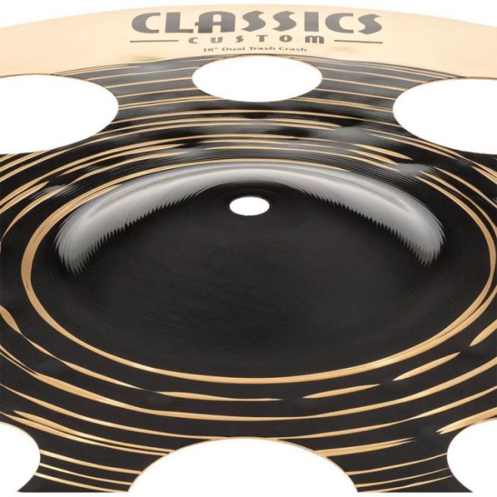 Meinl Classics Custom Dual 18 inch Trash Crash, bell closeup