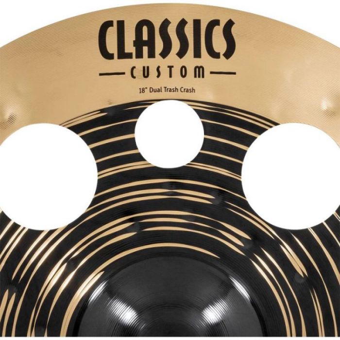 Meinl Classics Custom Dual 18 inch Trash Crash, name closeup