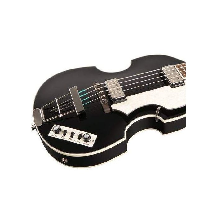 Hofner HCT500/1 Contemporary Violin Bass, Black Back Angle