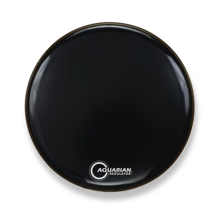 Aquarian 22" Regulator RF Resonant Gloss Black Bass Drumhead
