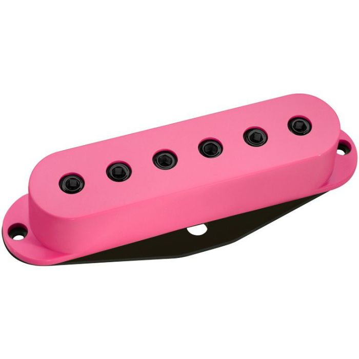 DiMarzio DP111PK BK SDS 1 Pink w Black Poles, front view