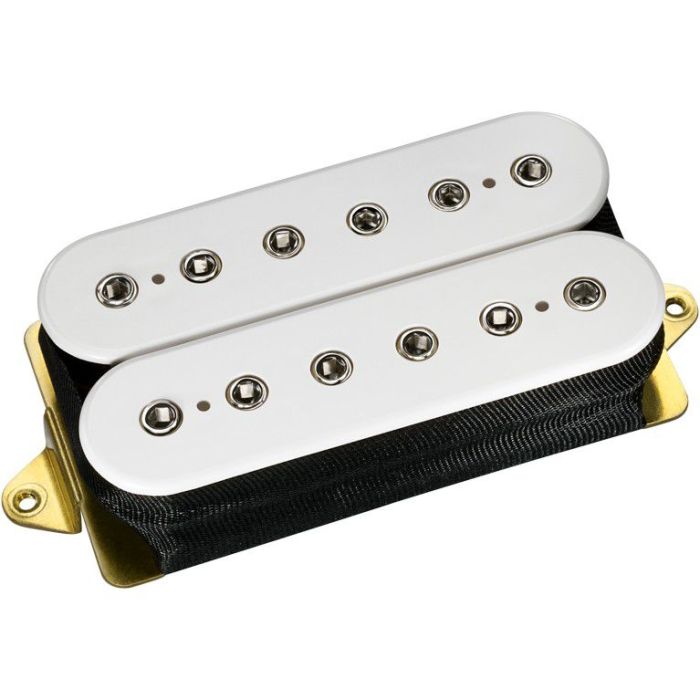 DiMarzio DP151WN PAF Pro Pickup White with Chrome poles, front view