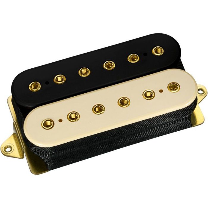DiMarzio DP156BC G Humbucker From Hell Zebra Gold poles, front view