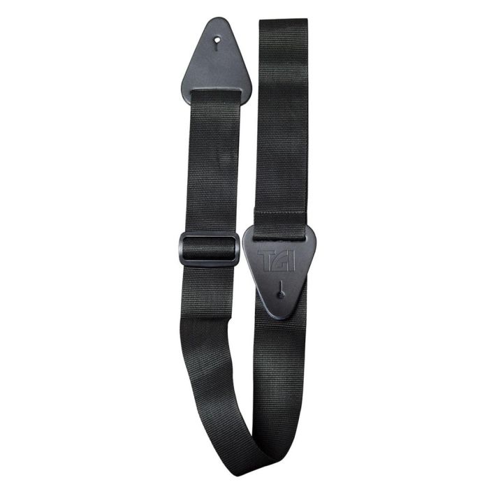 TGI Guitar Strap Woven Plain Black Extra Long