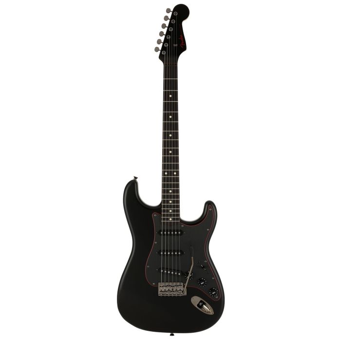 Fender FSR Ltd Edition Noir Stratocaster, Satin Black front view