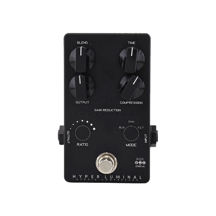 Overview of the Darkglass Hyper Luminal Compressor Limited Edition Pedal Black