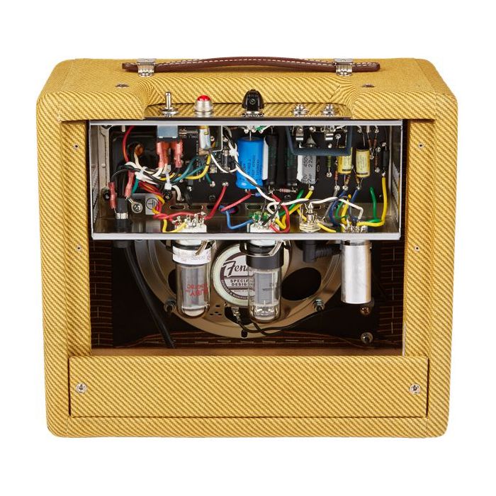 Fender 57 Custom Champ Guitar Amplifier Open Back View