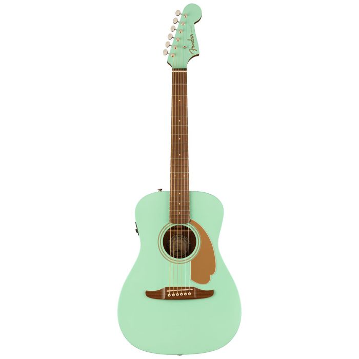 Fender Malibu Player Electro Acoustic, Surf Green front view