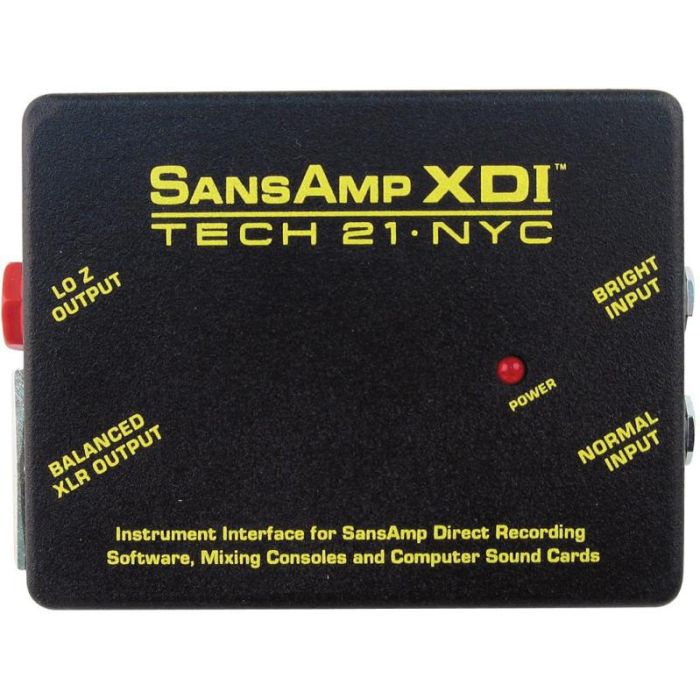 Tech 21 SansAmp XDI Instrument Interface top-down view