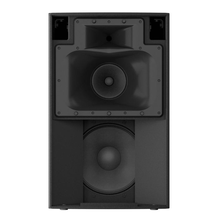 Yamaha DZR12D Powered Loud Speaker with Dante White Open Front View
