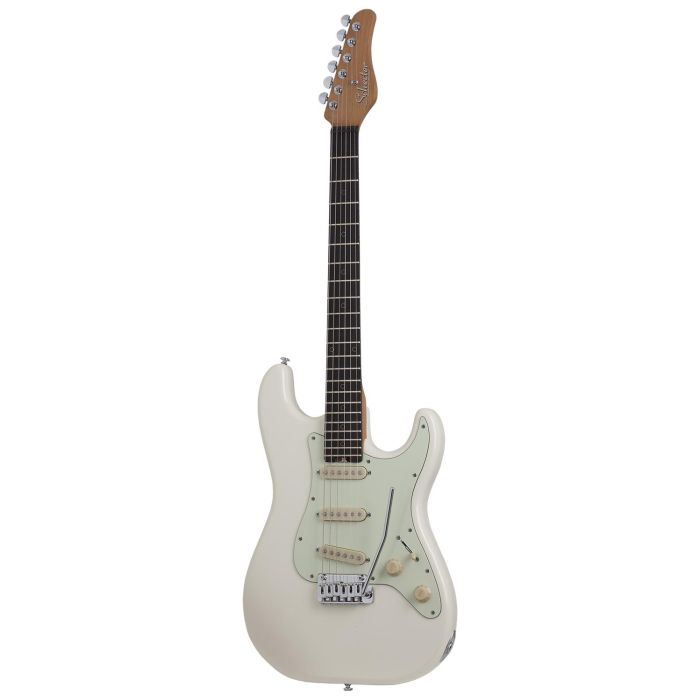 Schecter Nick Johnston Trad-SSS Electric Guitar, Atomic Snow front view