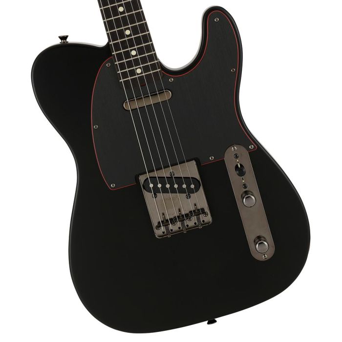 Fender FSR Ltd Edition Noir Telecaster, Satin Black body closeup