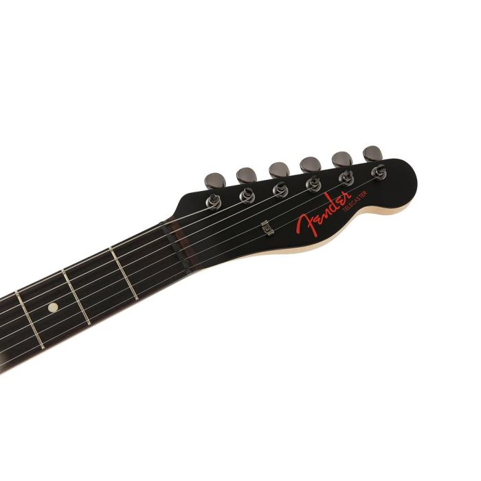 Fender FSR Ltd Edition Noir Telecaster, Satin Black headstock front