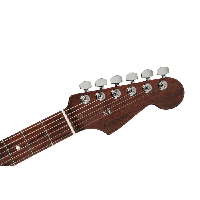Fender FSR American Professional II Stratocaster RWN, Lake Placid Blue headstock front
