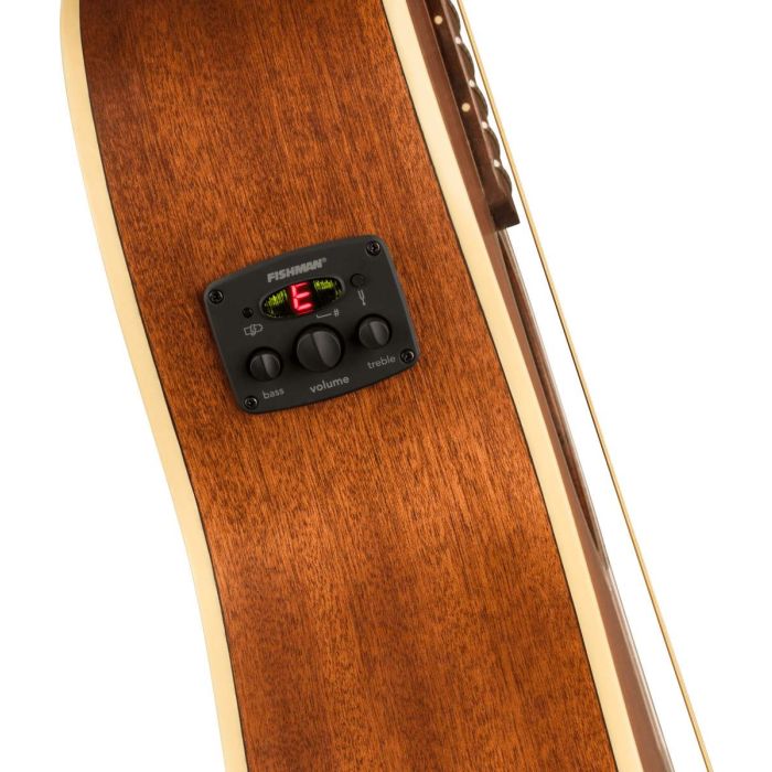 Fender Newporter Player Electro-Acoustic Guitar, All Mahogany Electronics