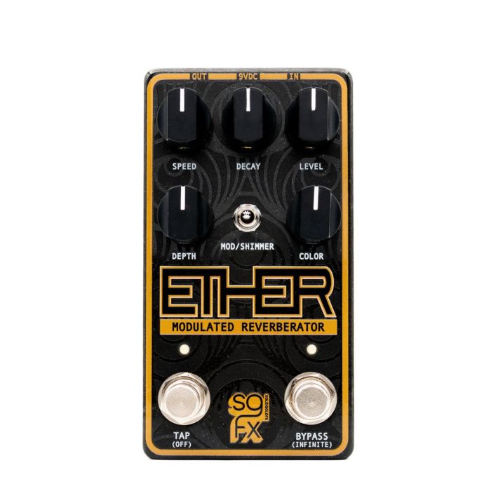 SolidGoldFX Ether Modulated Reverberator Effects Pedal Top