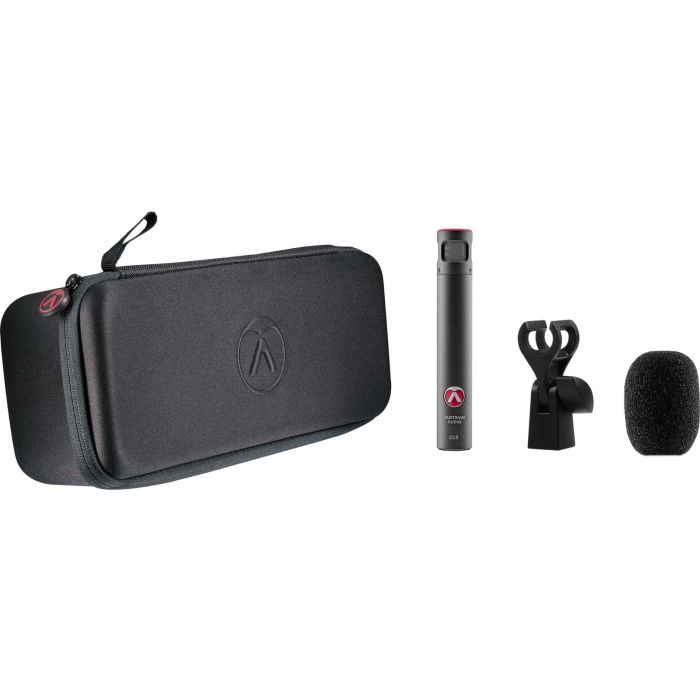 CC8 Studio microphone with case, clip and windshield
