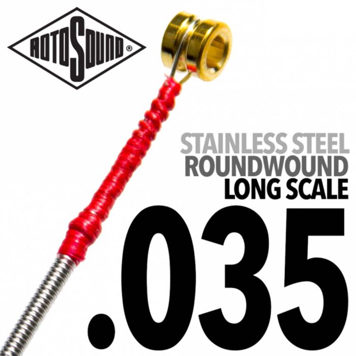 Rotosound SBL035 Stainless Steel Single Bass String, 0.35