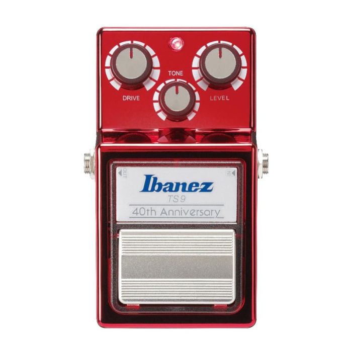 Ibanez 40th Anniversary Ltd Edition TS9, Ruby Red top-down view