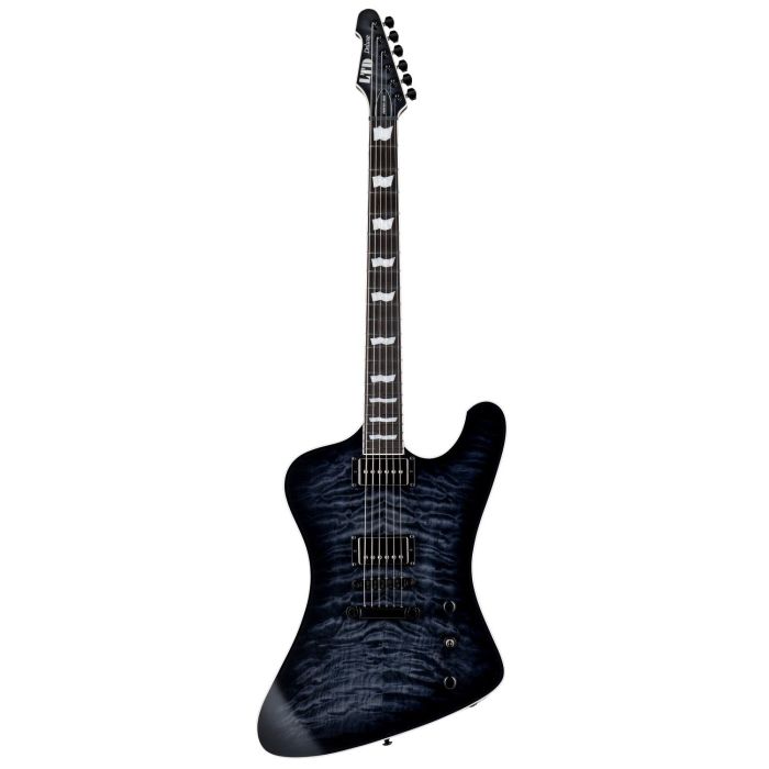 ESP PHOENIX1000 QM SEE THRU BLACK SUNBURST, front view