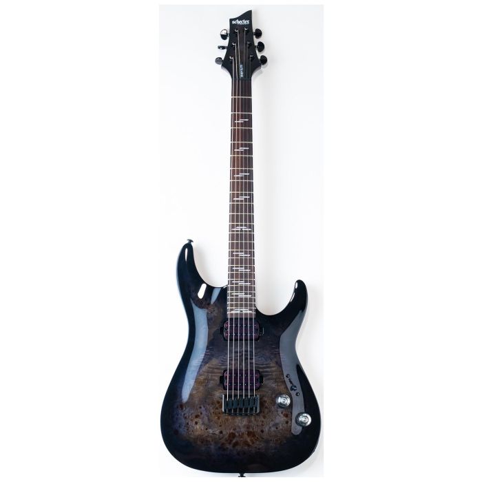 Schecter Omen Elite-6 See Thru Black, front view