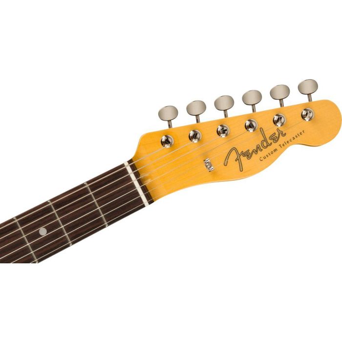 Fender Jv Ref 60s Cust Tele Rw Fmg, headstock front view