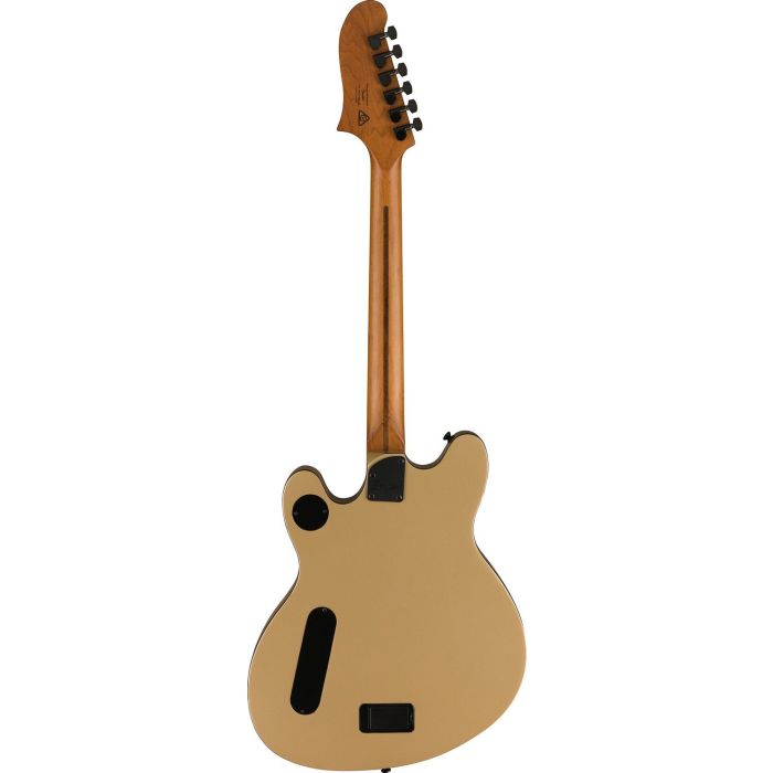 Squier Contemporary Active Starcaster RMN Shoreline Gold, rear view