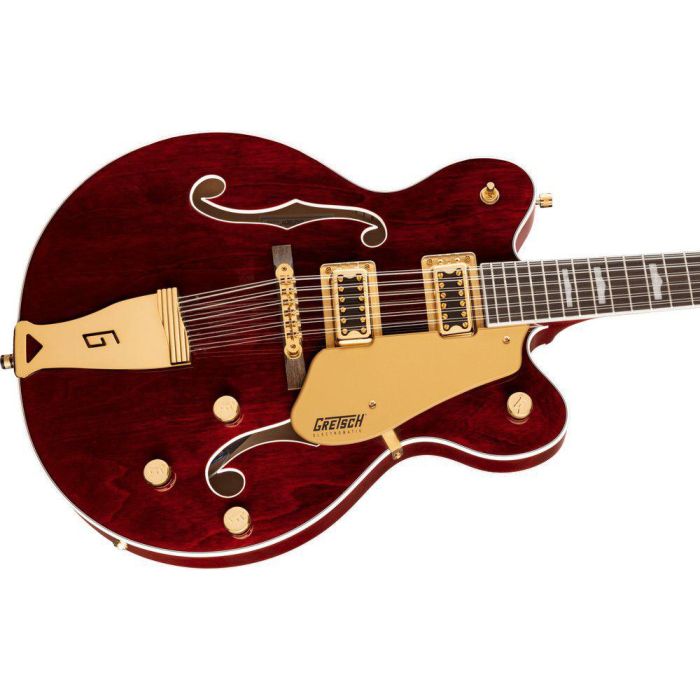 Gretsch G5422g 12 Electromatic Classic Hollow Body DC 12 string Walnut Stain, angled view